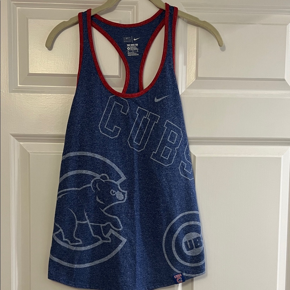 Nike Blue and Red Cubs Tank Top